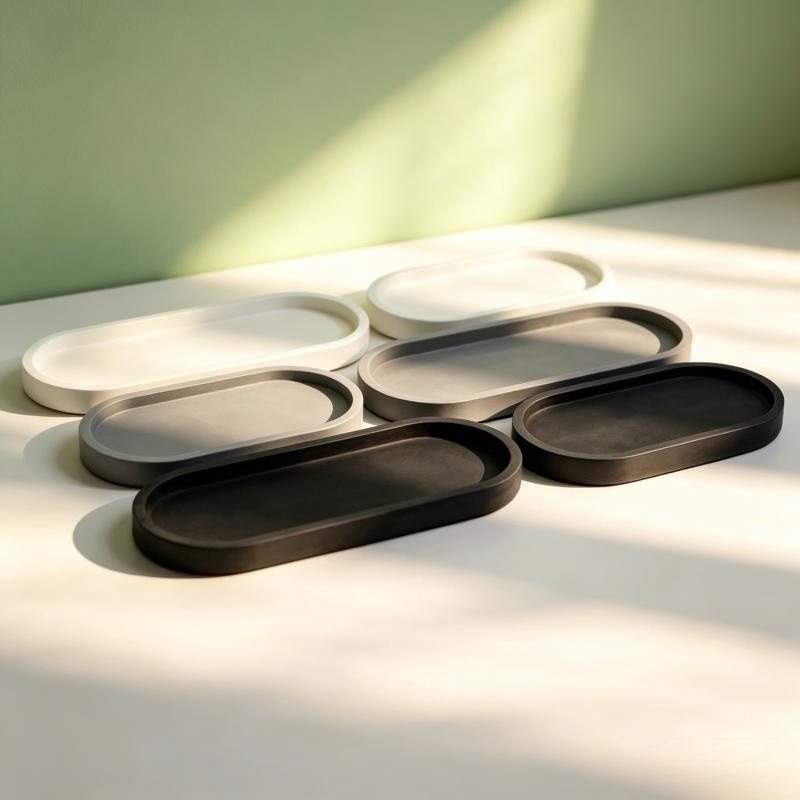 Potsticker Mold - Oval Shape Plaster Storage Tray Silicone