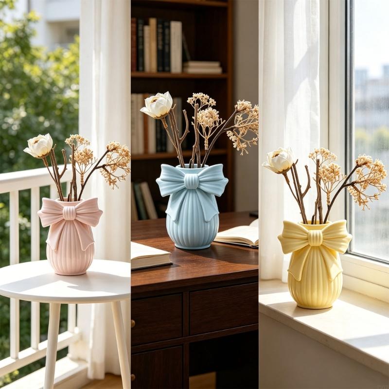 Bowknot Striped Vase Silicone  - Potsticker Mold review and price